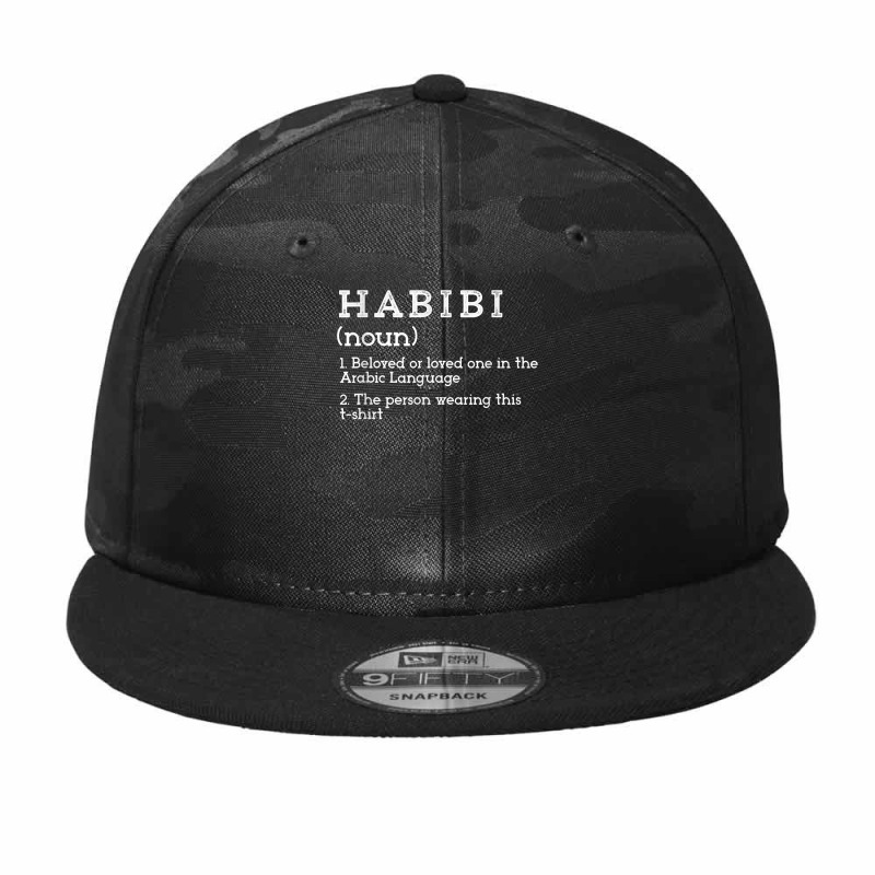 Habibi Dictionary Definition Arabic Tshirt Camo Snapback by franceskagilland | Artistshot