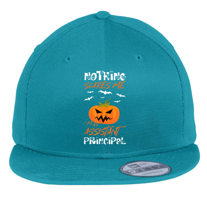 Halloween Assistant Principal Flat Bill Snapback Cap by musuhdalan | Artistshot