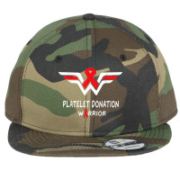 Platelet Donation Awareness Warrior Support Red Ribbon Gifts Flat Bill Snapback Cap | Artistshot