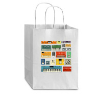 Synthesizer And Drum Machine For Electronic Musician T Shirt Cub Paper Bag - 8 X 4 1/2 X 10 1/4 | Artistshot