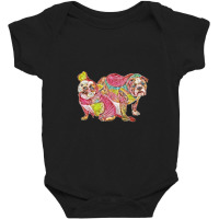 Two Cute Bulldog Breed Dogs W Baby Bodysuit | Artistshot