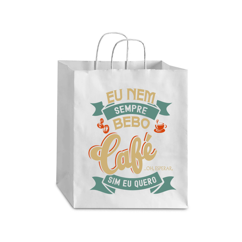 Eu Nem Cafe Clone T Shirt Debie Paper Bag - 10 X 5 X 13 | Artistshot