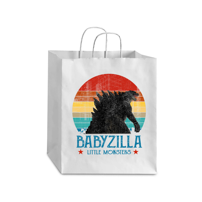 Personalised Matching Daddy And Me, Dadzilla Father Of The Monsters, F Debie Paper Bag - 10 X 5 X 13 | Artistshot