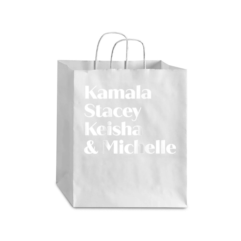 Kamala Stacey Keisha & Michelle Strong Woman Empowerment Raglan Baseba Debie Paper Bag - 10 X 5 X 13 | Artistshot