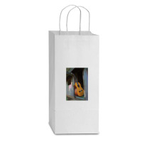 Love My Guitar Double Wine Paper Bag - 6 1/2 X 3 1/2 X 12 3/8 | Artistshot