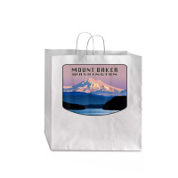 Mount Baker Whatcom County Bellingham Washington Mountain T Shirt Jumbo Paper Bag - 18 X 7 X 18 3/4 | Artistshot