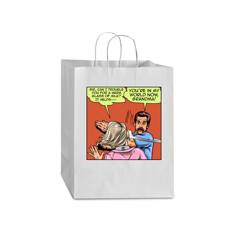 Warm Milk Slap   Ben Stiller Mart Paper Bag -13 X 7 X 17 | Artistshot