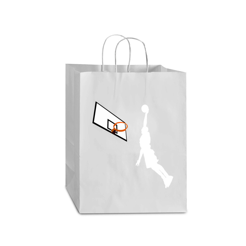 Basketball Dunk Competition Silhouette One Handed Dunk Shot Mart Paper Bag -13 X 7 X 17 | Artistshot