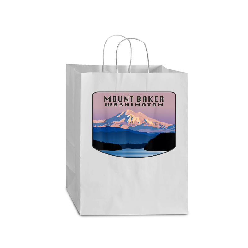 Mount Baker Whatcom County Bellingham Washington Mountain T Shirt Mart Paper Bag -13 X 7 X 17 | Artistshot