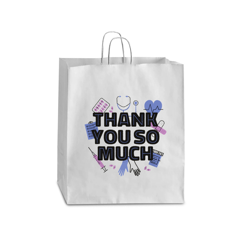 World Health Day Mental Health Awareness Thank You Nurses T Shirt Queen Paper Bag - 16 x 6 x 19 1/4 by LoriMccarty89 | Artistshot