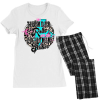 The Thunder Rolls And The Lightnin' Strikes Leopard T Shirt Women's Pajamas Set | Artistshot