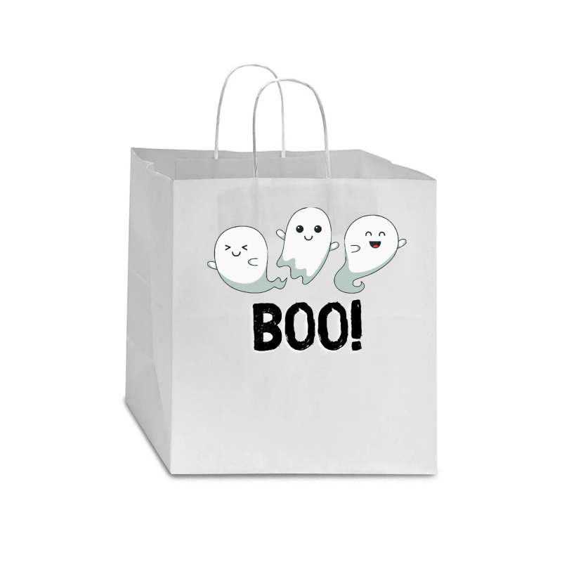 Halloween T  Shirt Boo! Ghosts! T  Shirt Star Paper Bag - 13 X 7 X 13 | Artistshot