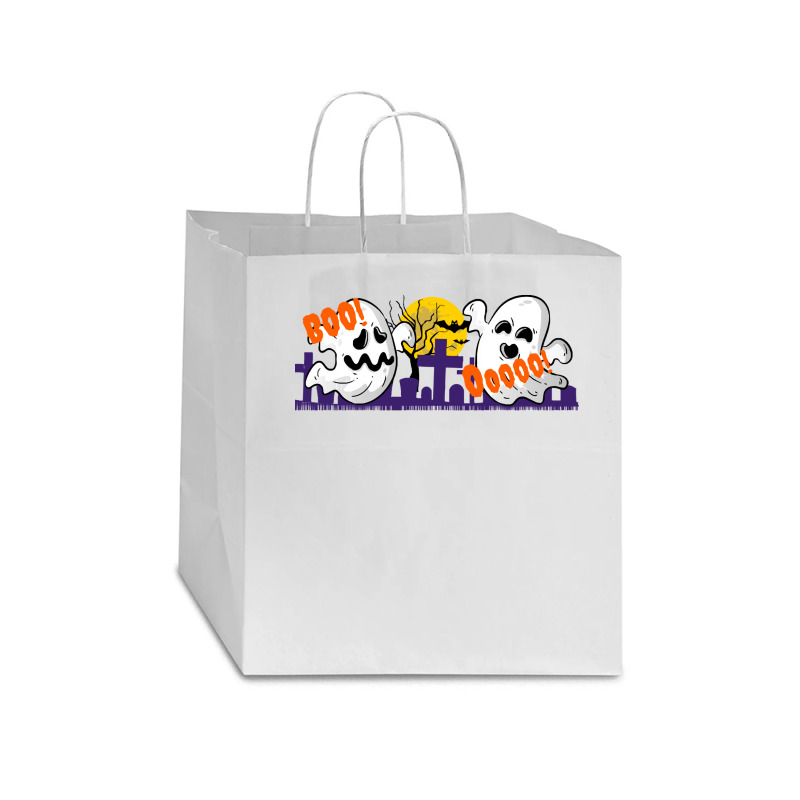 Halloween T  Shirt Halloween Haunted Graveyard T  Shirt Star Paper Bag - 13 X 7 X 13 | Artistshot