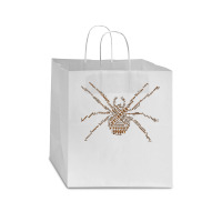 Halloween T  Shirt Sparkly Halloween Wordcloud Spider T  Shirt Star Paper Bag - 13 X 7 X 13 | Artistshot