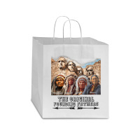 The Original Founding Fathers Native American T Shirt Star Paper Bag - 13 X 7 X 13 | Artistshot