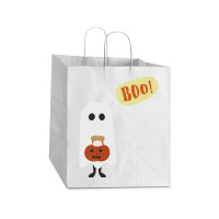 Halloween T  Shirt Boo T  Shirt Take Out Paper Bag - 14 X 10 X 15 1/2 | Artistshot