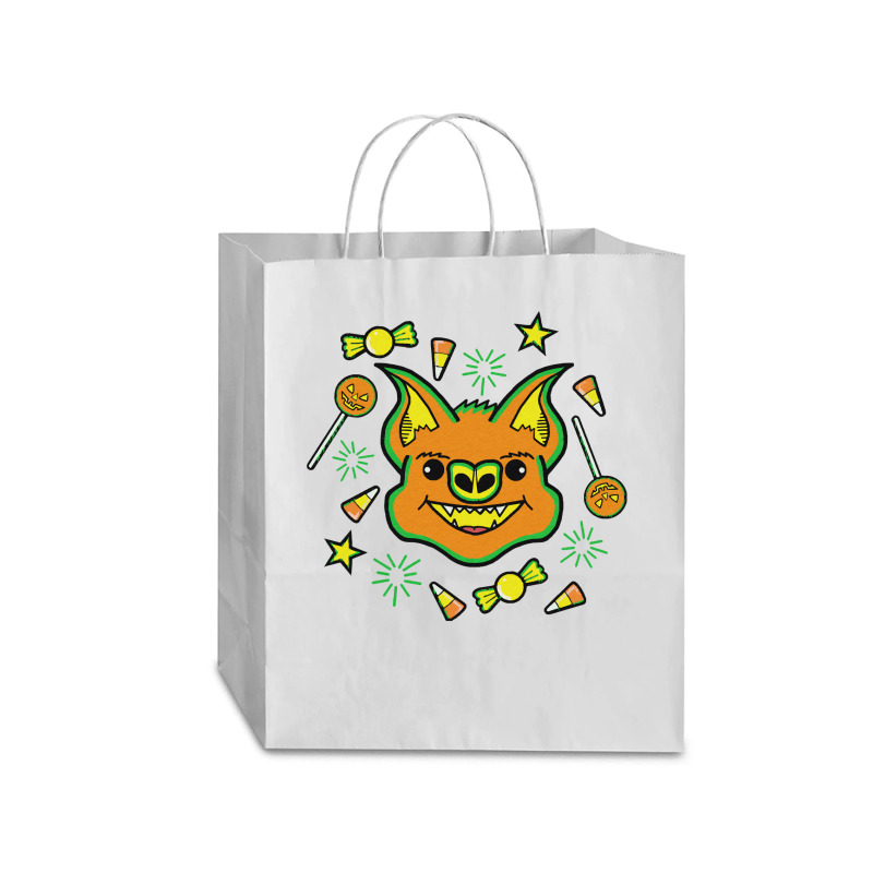 Halloween T  Shirt Halloween Bat Loves Candy T  Shirt Traveler Paper Bag -13 X 6 X 15 3/4 | Artistshot