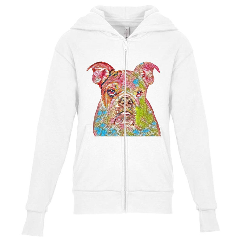 Closeup Image Of The Face Of Youth Zipper Hoodie by Kemnabi | Artistshot