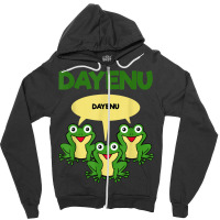 Three Frogs Dayenu   Funny Pesach Passover T Shirt Zipper Hoodie | Artistshot