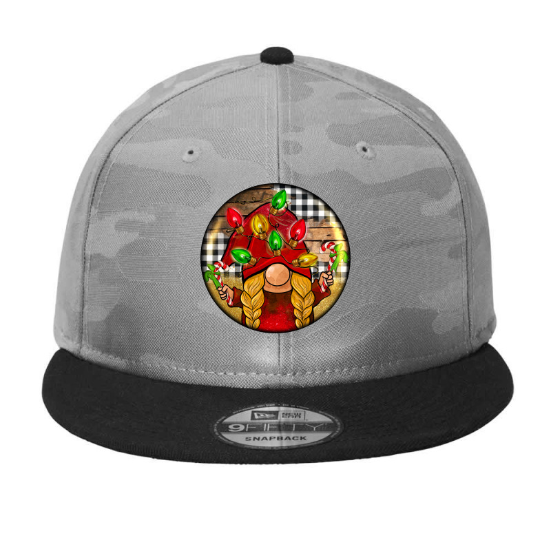 Christmas Gnome Camo Snapback by Christmas Ornament Shop | Artistshot