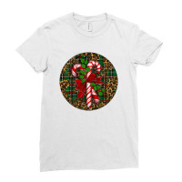 Candy Cane Christmas Ladies Fitted T-shirt | Artistshot