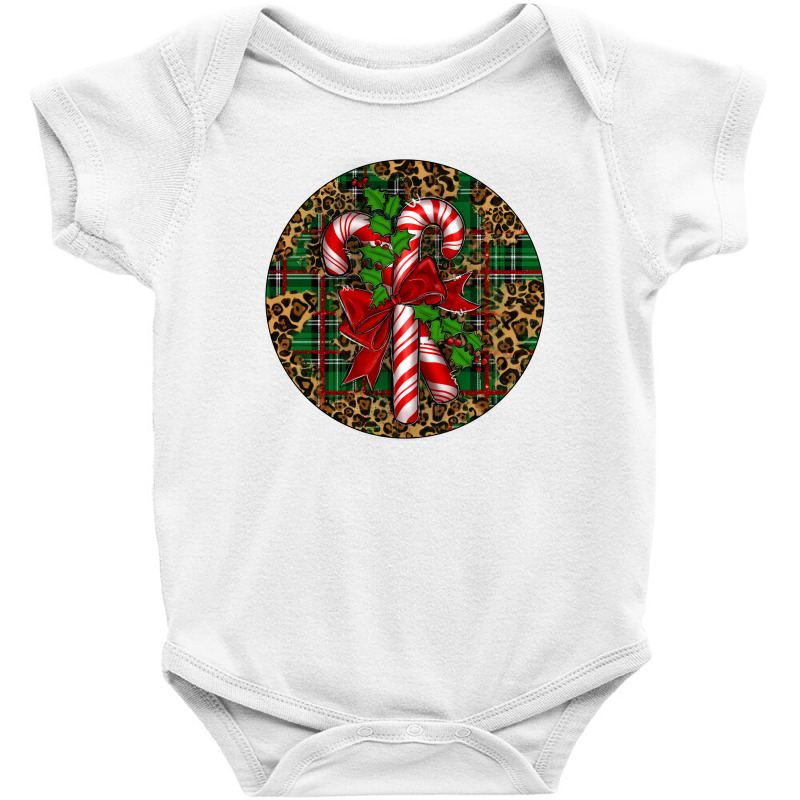 Candy Cane Christmas Baby Bodysuit by Christmas Ornament Shop | Artistshot