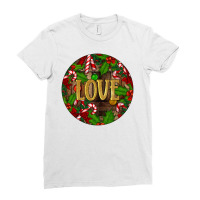 Christmas Love Ladies Fitted T-shirt | Artistshot