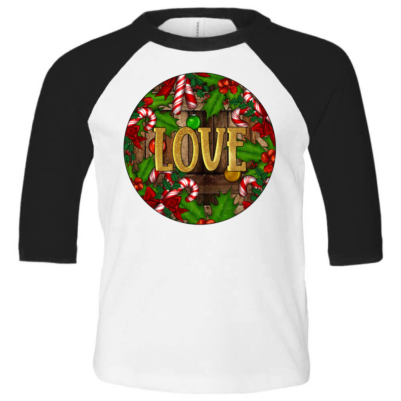 Christmas Love Toddler 3/4 Sleeve Tee by Christmas Ornament Shop | Artistshot