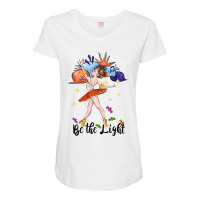 Be The Light Maternity Scoop Neck T-shirt | Artistshot