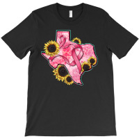 Texas Map Breast Cancer T-shirt | Artistshot