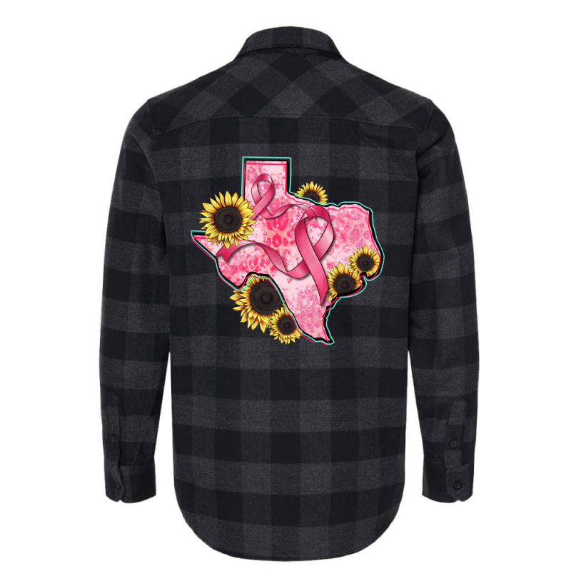 Texas Map Breast Cancer Flannel Shirt | Artistshot