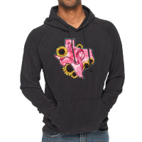 Texas Map Breast Cancer Vintage Hoodie | Artistshot