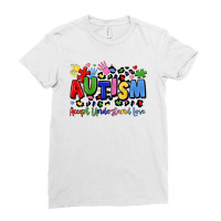 Autism Accept Understand Love Ladies Fitted T-shirt | Artistshot