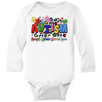 Autism Accept Understand Love Long Sleeve Baby Bodysuit | Artistshot