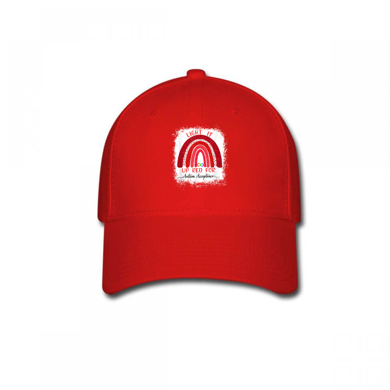 Light It Up Red For Autism Awareness Acceptance Red Instead T Shirt Baseball Cap by nycerecoverdell | Artistshot