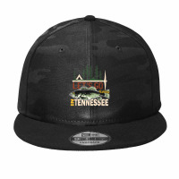 Fishing Camping Fishing In Tennessee Nature Tennessee Fishing Camo Snapback | Artistshot