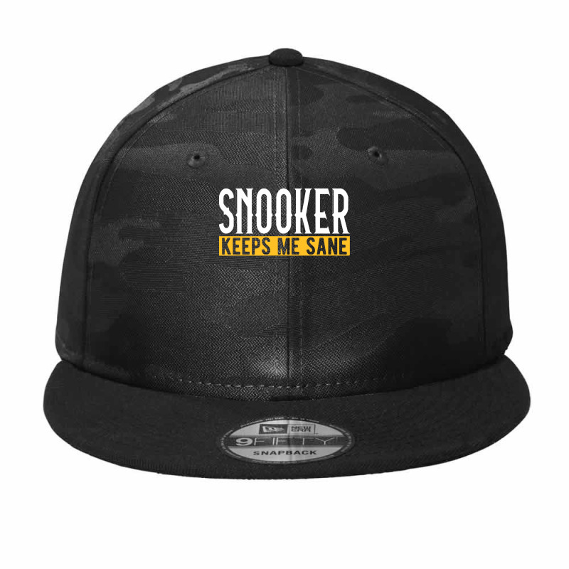 Billiard T Shirt Snooker Keeps Me Sane I Billiard I Cue I Billiards T Camo Snapback | Artistshot