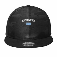 Retro Micronesia Flag Vintage Micronesian Flag Micronesian T Shirt Camo Snapback | Artistshot