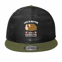 Life T  Shirt Life Is Better With A Guinean Pig T  Shirt Camo Snapback | Artistshot