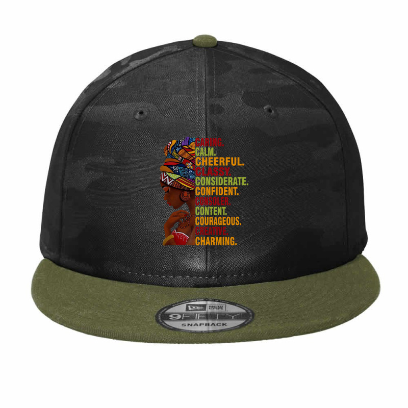 Black History Month I Am Black And Proud Camo Snapback | Artistshot