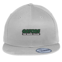 Pine Manor College Gators Flat Bill Snapback Cap | Artistshot