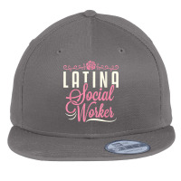 Latina Social Worker Lcsw Women Latinx Hispanic T Shirt Flat Bill Snapback Cap | Artistshot