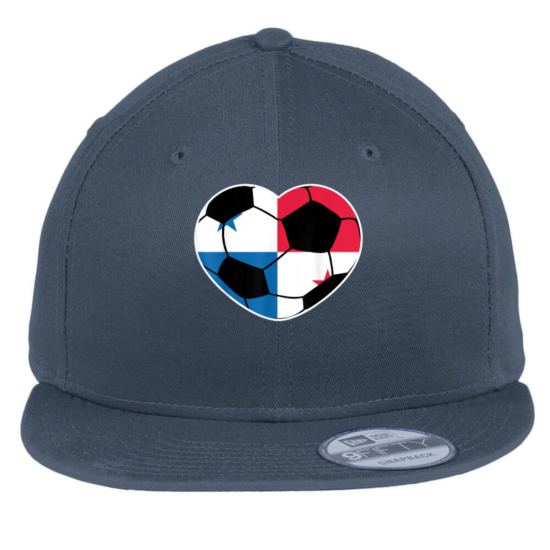 Panama Soccer Ball Heart Jersey Shirt   Panama Football Gift Flat Bill Snapback Cap by copedoire | Artistshot