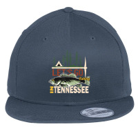 Fishing Camping Fishing In Tennessee Nature Tennessee Fishing Flat Bill Snapback Cap | Artistshot