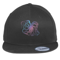 Octopus Shirt Cool Vintage Marine Biologist Ocean Sea Life 1 T Shirt Flat Bill Snapback Cap | Artistshot