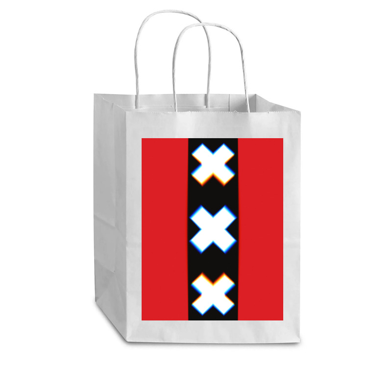 Amsterdam Flag Xxx Netherlands Holland Red Black White Cub Paper Bag - 8 X 4 1/2 X 10 1/4 | Artistshot