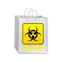 Infected Lazy Halloween Costume Cool Biohazard Symbol Zombie Debie Paper Bag - 10 X 5 X 13 | Artistshot