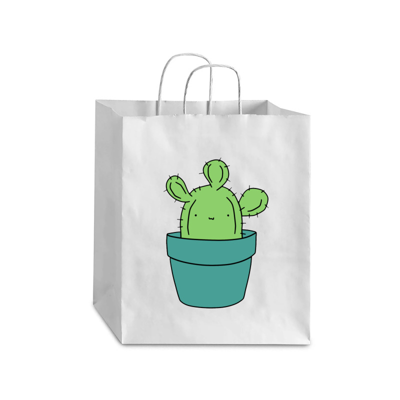 Cute Silly Cactus Debie Paper Bag - 10 X 5 X 13 | Artistshot