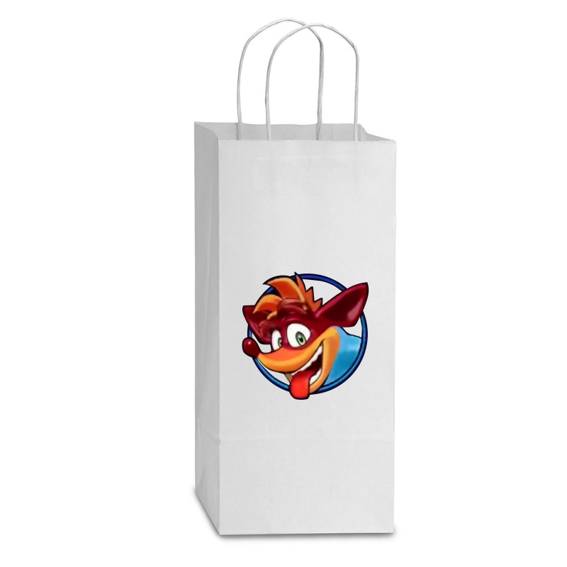 Ctr - Fuzzy Crusader Double Wine Paper Bag - 6 1/2 X 3 1/2 X 12 3/8 | Artistshot