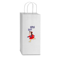 Music Retro Savings Coins Gift Men Double Wine Paper Bag - 6 1/2 X 3 1/2 X 12 3/8 | Artistshot